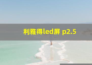 利雅得led屏 p2.5